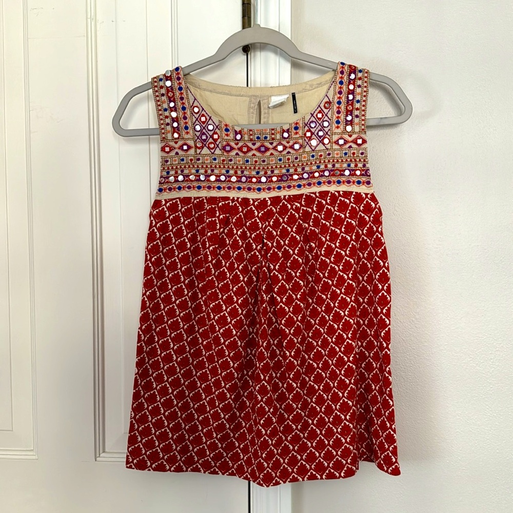 Anthropologie Akemi + Kin Embroidered Blouse